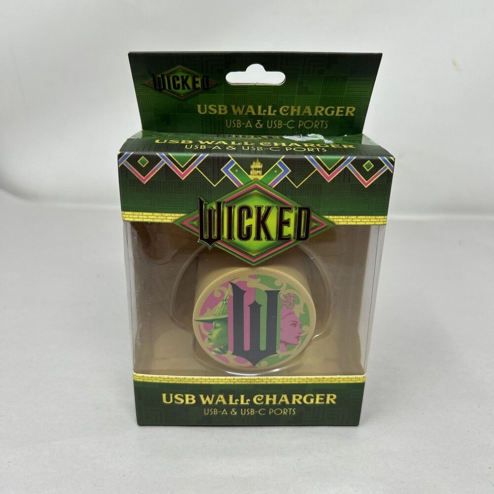 Wicked The Movie USB Wall Charger NEW